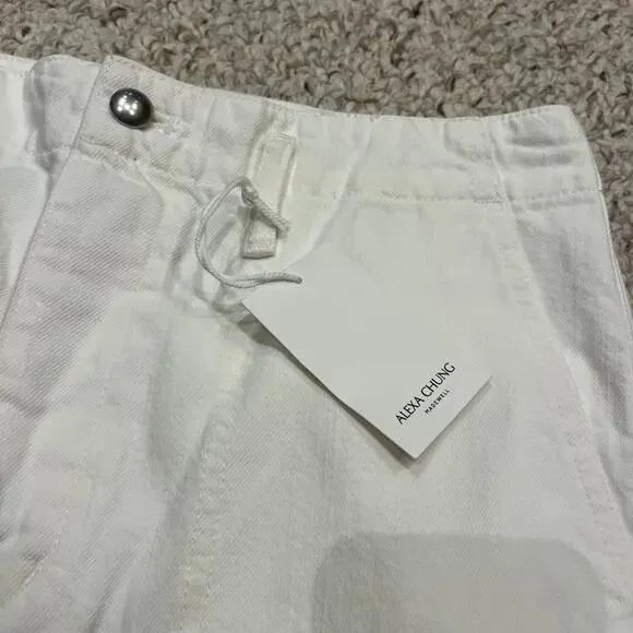 NWT Alexa Chung for Madewell Workwear Jeans Sz 26 True White Utility Denim Flare & Wide Leg
